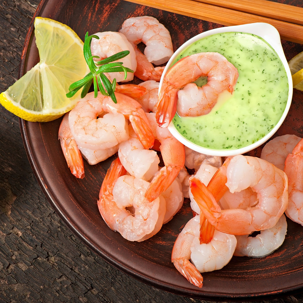 Vua Cua Green Chili Dipping Sauce with shrimp